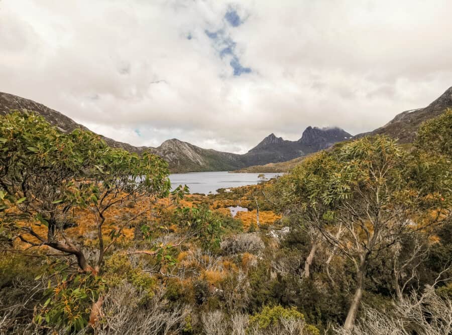 The incredible Dove Lake with a dramatic Cradle Mountain backdrop