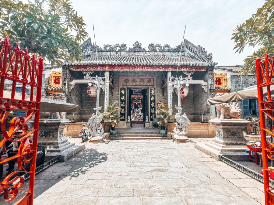 A historical and architecturally beautiful building in Hoi An's Ancient Town, Vietnam