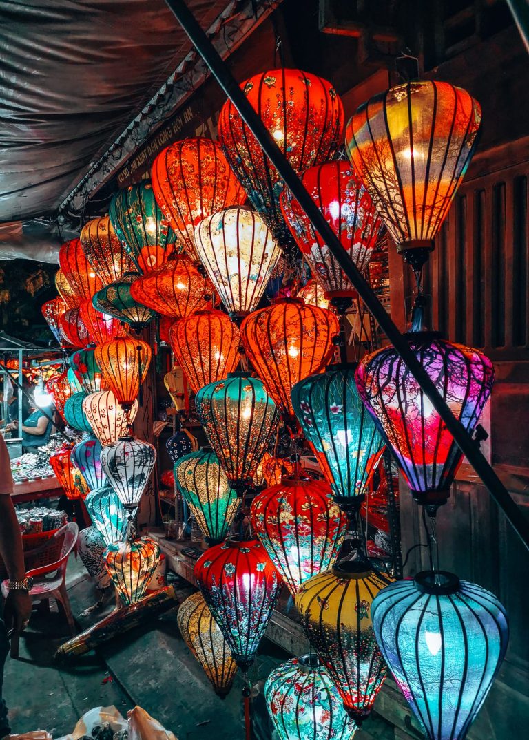 Lots of multi-coloured lanterns at Hoi An Night Market, Vietnam