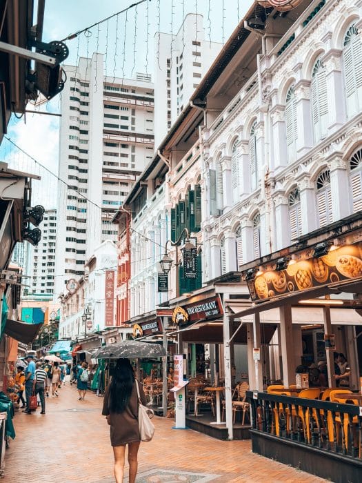 Traditional shophouses in Chinatown, best neighbourhood to stay in Singapore