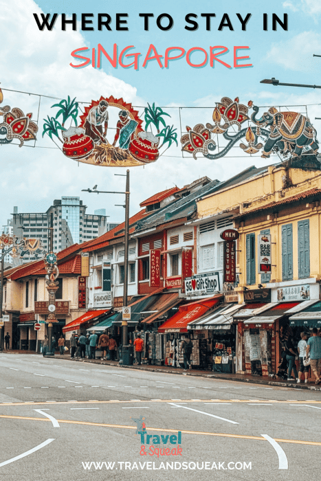 A pin on where to stay in Singapore with an image of Little India