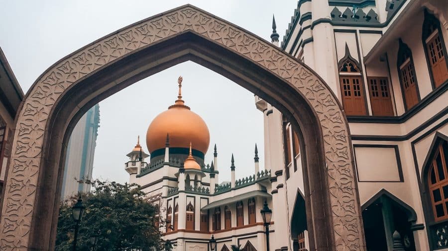 The impressive gold dome of Masjid Sultan, Bugis & Kampong Glam, Singapore