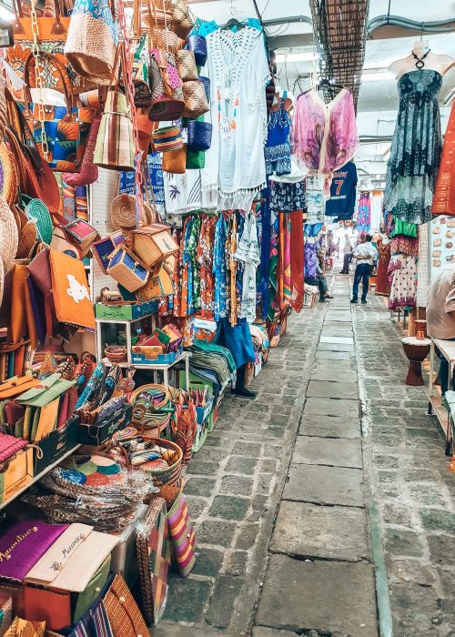 Visiting the colourful Central Market in Port Louis selling handicrafts and souvenirs is one of the best things to do in Mauritius