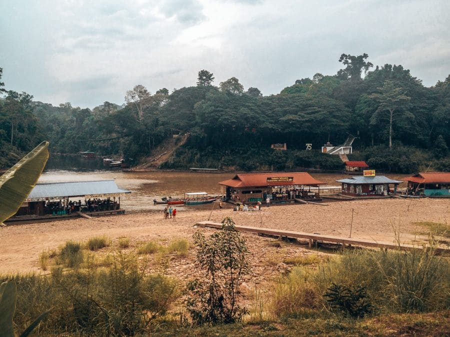 Floating restaurants on the river in Taman Negara is one of the most unique places to visit in Malaysia