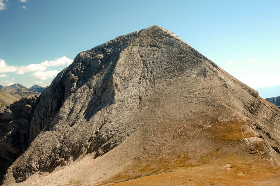 Giant marble slate of Vihren Peak, Bansko, Bulgaria