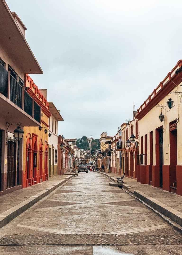 Colourful buildings line the streets of San Cristobal de las Casas; making it one of the best reasons to visit Mexico