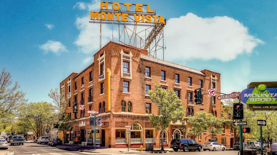 Monte Verde Hotel in the middle of Downtown Flagstaff, Arizona