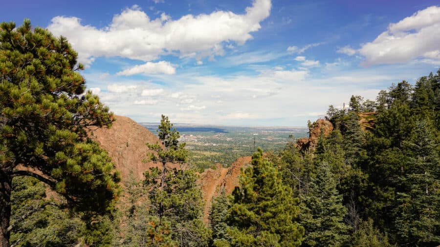 Hiking trails at Broadmoor Seven Falls, on our Colorado road trip, Colorado Springs, USA