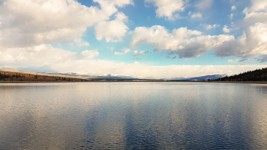 View across Mt Elbert Forebay Colorado road trip, Twin Lakes, USA