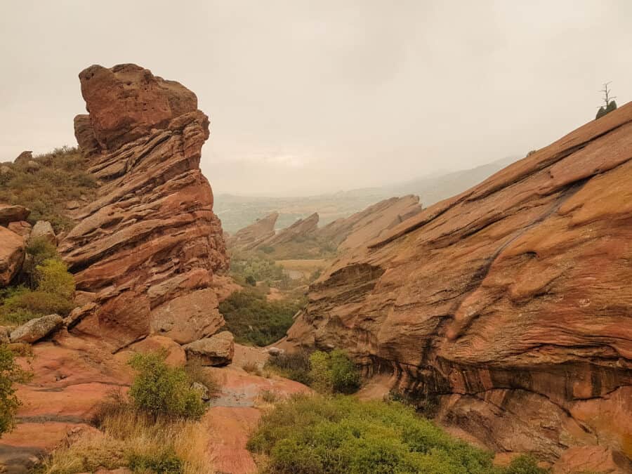 Walking trails around the Red Rock Amphitheatre, Denver, Colorado, USA