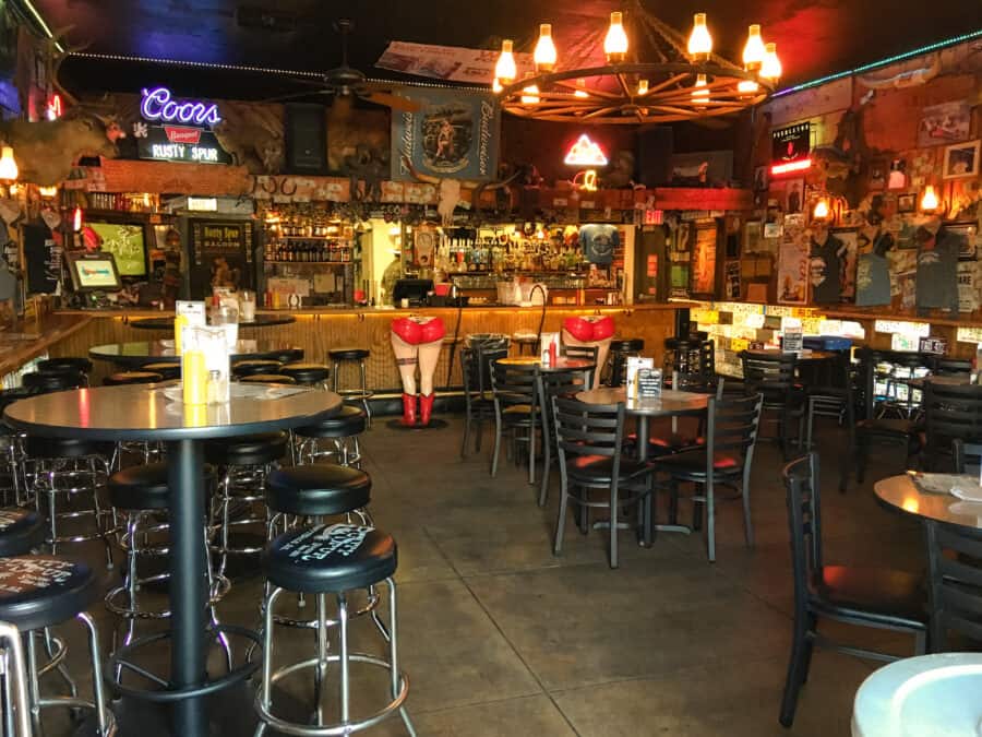 Interior of the Rusty Spur Saloon in Scottsdale, Arizona