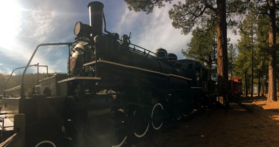 The Old Locomotive at The Pioneer Museum Flagstaff, Arizona