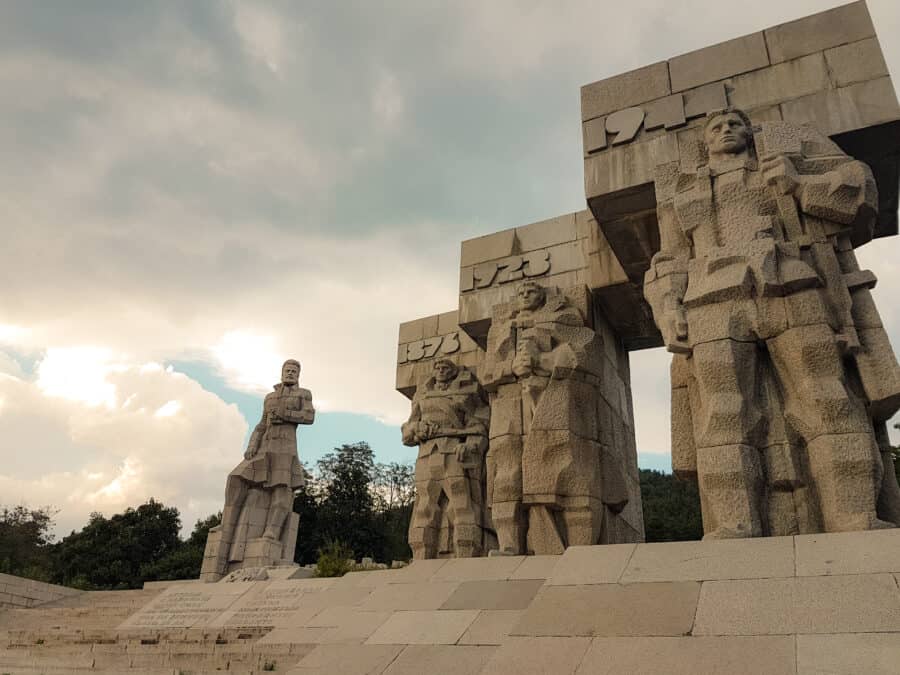 The towering Kalofer Monument in Boteva Gradine, one of the most interesting places to visit Bulgaria