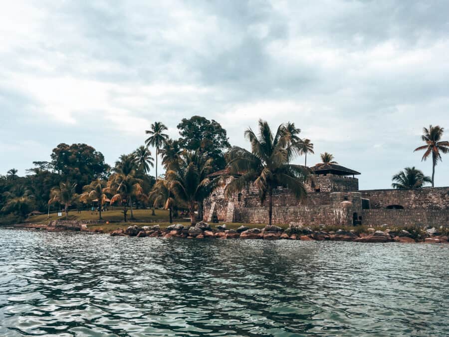 Exterior of El Castillo de San Felipe on Lake Izabel, Rio Dulce, Guatemala