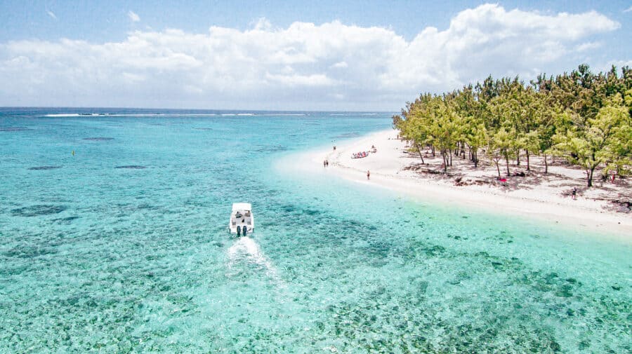 One of the best reasons to visit Mauritius is to take out a speed boat on the turquoise ocean next to a palm-fringed white sand beach