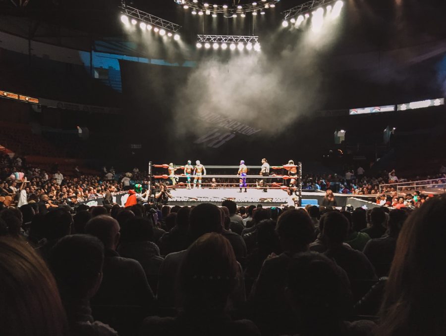 A Lucha Libre fight at Arena Mexico in a crowded room, Mexico City Guide