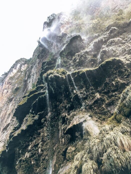 The cascading Cueva de Colores, Cañon del Sumidero, San Cristobal de las Casas, Chiapas, Mexico