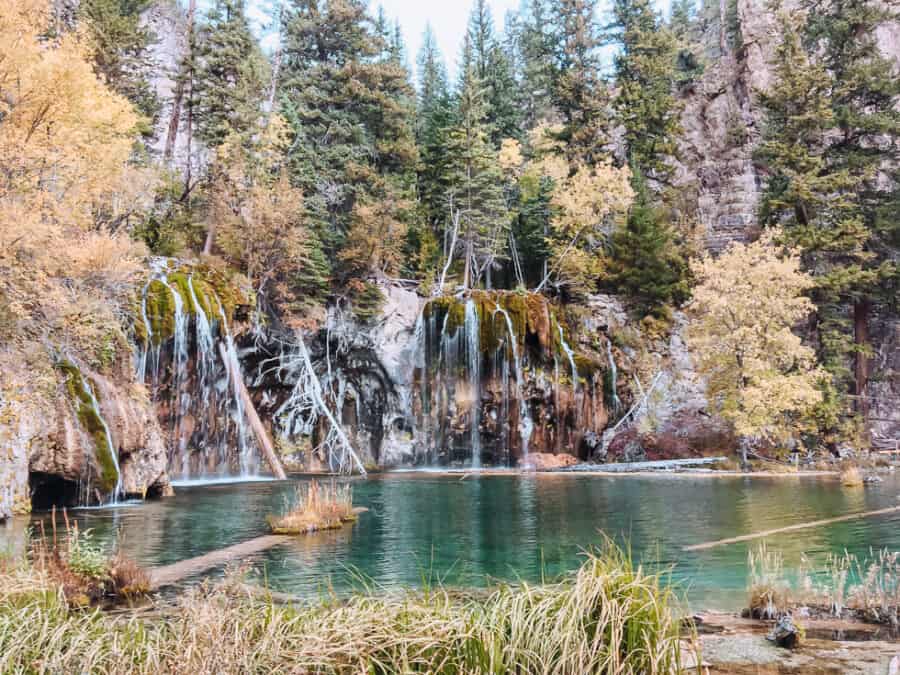 The turquoise Hanging Lake, Glenwood Springs is one of the best places to visit in Colorado, US