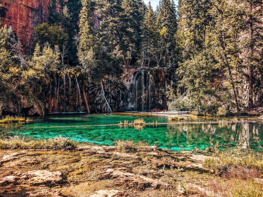 The striking turquoise Hanging Lake, best places to visit in Colorado