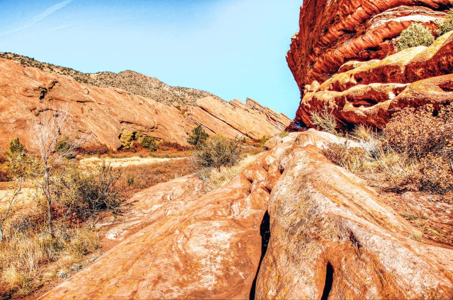 Huge red rocks at Red Rock Amphitheatre, Denver, things to do in Colorado