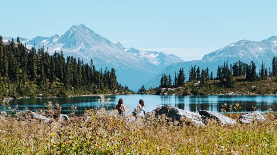 Rainbow Lake with incredible views of Wedgemount Mountain is one of the best lakes in Western Canada