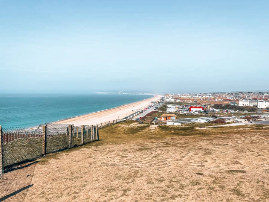 View across Seaford Beach and the town on our Seven Sisters Walk