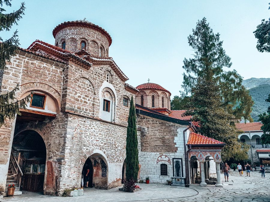 The intricate exterior architecture of Bachkovo Monastery, Plovdiv, things to do in Bulgaria