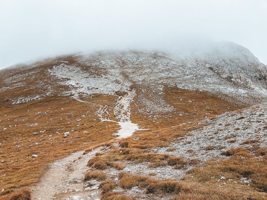 Hiking up Mount Vihren Summit in thick fog was one of the most challenging things to do in Bulgaria, Bansko