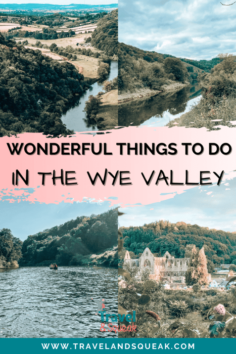 Pin on wonderful things to do in the Wye Valley with images of the Symonds Yat viewpoint, River Wye, Tintern Abbey and canoeing on the river, Wales, Monmouthshire