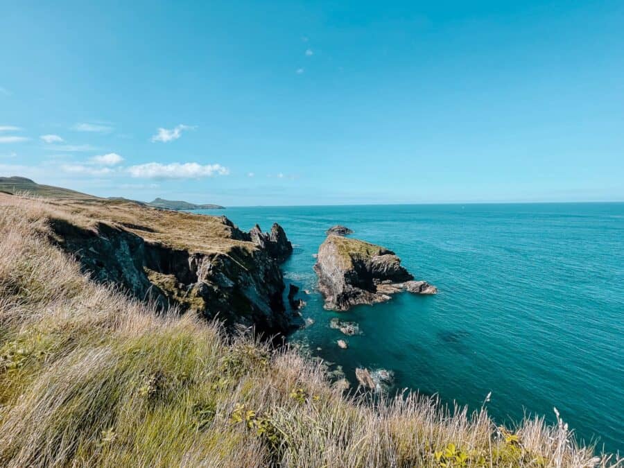 Walking along the coast path is one of the best things to do on your 3 days in Pembrokeshire, Wales, UK