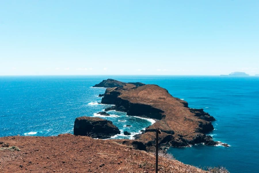 Amazing view across the easternmost point of Madeira on the Vereda da Ponta de São Lourenço trail, Portugal