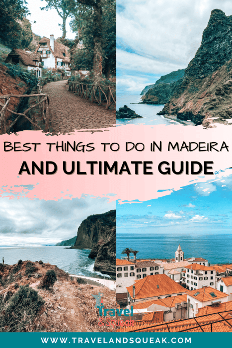 A pin on the best things to do in Madeira, Portugal with images of Ponta do Sol, Miradouro do Guindaste, Caldeirão Verde and Miradouro de São Cristovão