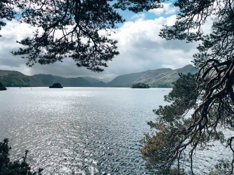 Friar's Crag Viewpoint across Derwentwater to Cat Bells, Lake District National Park, England