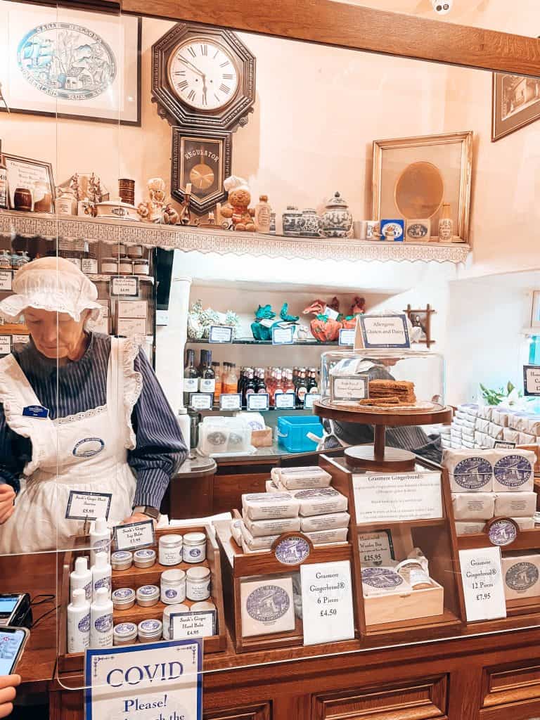 Inside the Grasmere Gingerbread shop in the Lake District National Park, England, UK