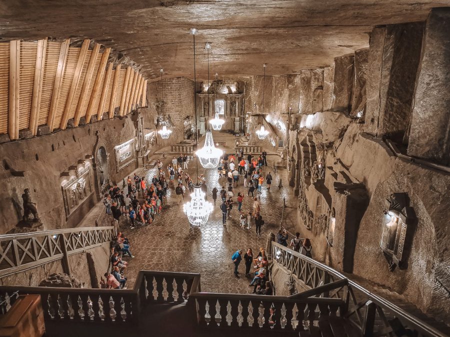 The huge Kinga's Chapel made entirely from salt, Wieliczka Salt Mine, Things to do in Krakow, Poland