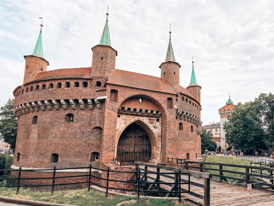 The historical Barbican, places to visit in Krakow Old Town, Poland