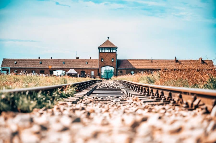 The sombre train station at Auschwitz-Birkenau, Places to visit in Krakow, Poland