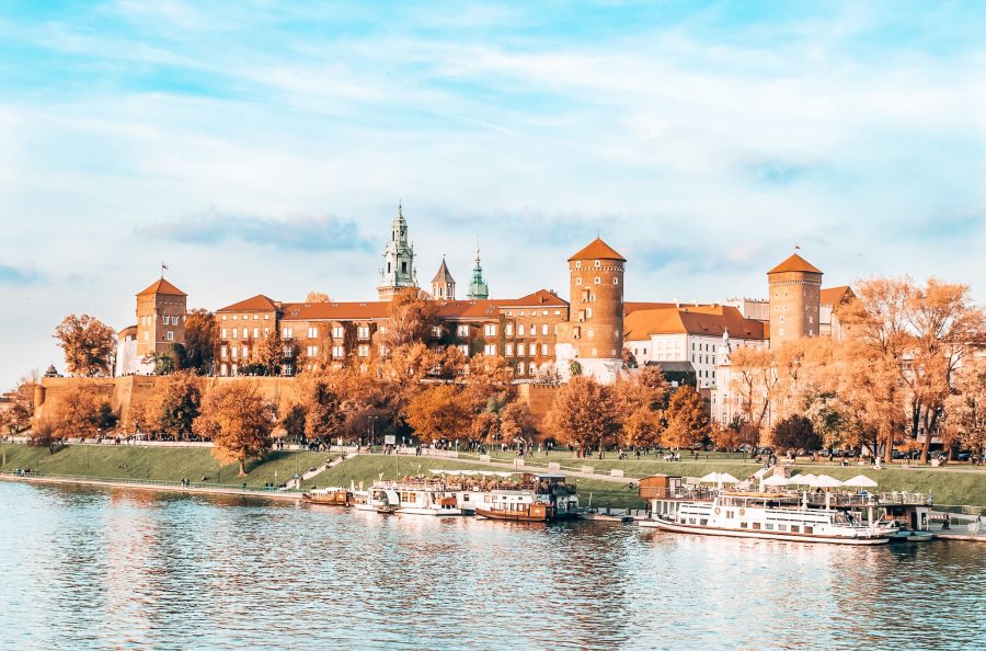 Red-roofed Wawel Castle on the Vistula River, best things to do in Krakow, Poland