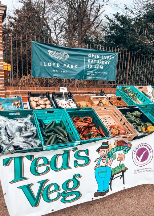 Ted's Veg is one of the best local fresh fruit and vegetable market stalls in Walthamstow, Lloyd Park Market, London
