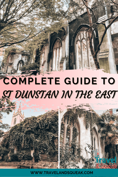 A pin on the complete guide to St Dunstan in the East Church with 3 images, London