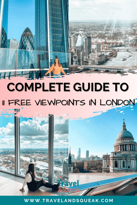 A pin on free viewpoints in London with images of the Garden at 120, Horizon 22, The Lookout and Madison Roof Terrace