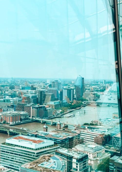 Looking across West London from the Sky Garden, best free viewpoint in London