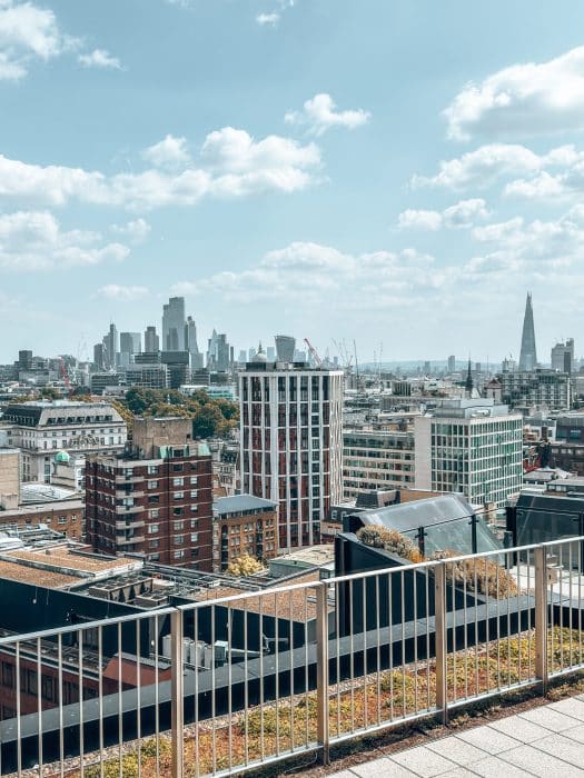 View of the City of London from the Post Building, London