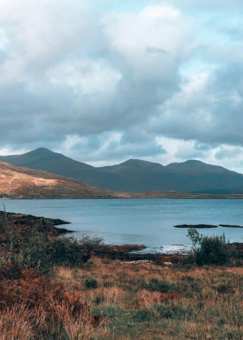 The beautiful Loch na Keal with dramatic mountainous backdrop, Isle of Mull itinerary