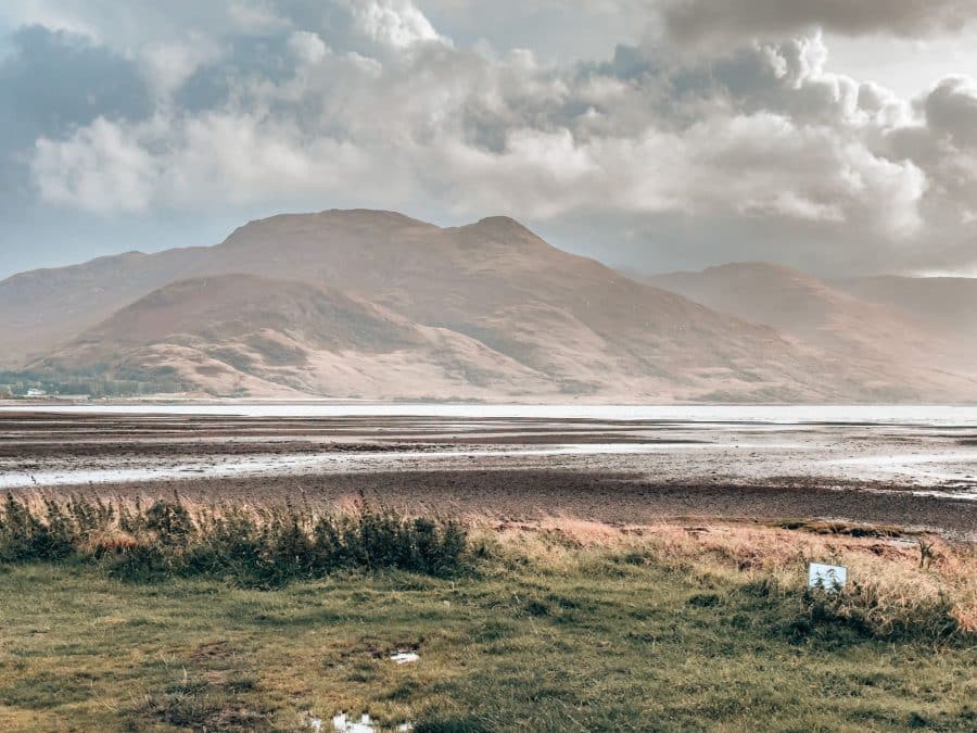 Dramatic mountains with a loch nestled at the bottom, Isle of Mull