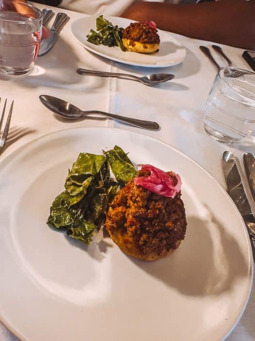 A plate of fresh, high-quality and delicious food at Walthamstow Supperclub, East London Restaurants