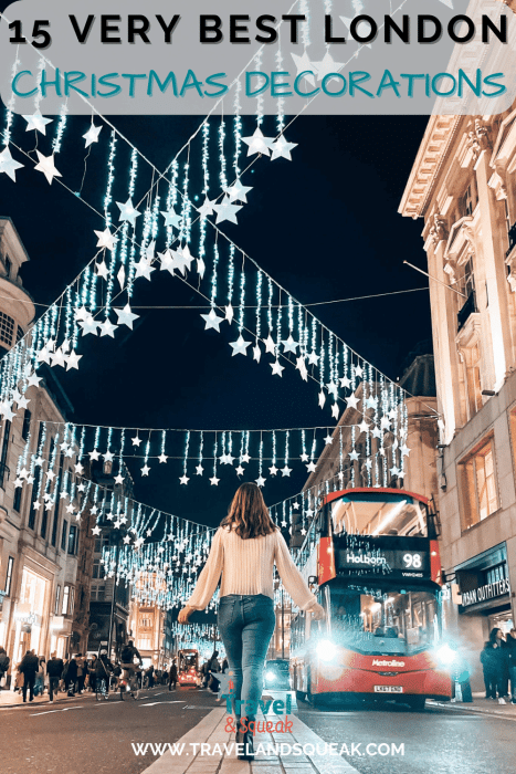 A pin on the best Christmas decorations in London 2025 with an image of Oxford Street