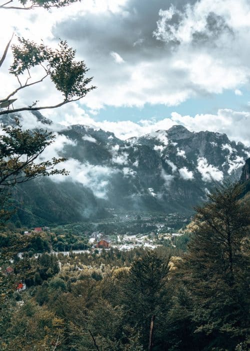 View looking over Theth and the surrounding mountains, Albania