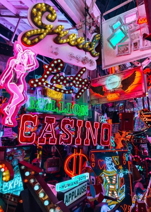 Bright neon art filling the room at God's Own Junkyard, Walthamstow, 4 Day London Itinerary