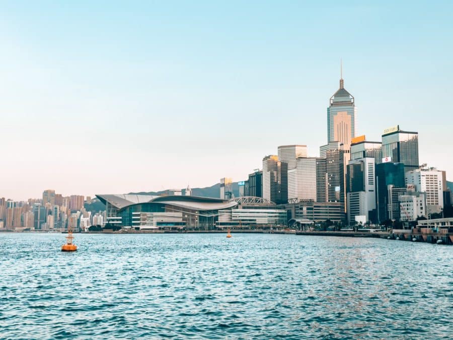 Skyscrapers at Wan Chai Waterfront, Hong Kong Island